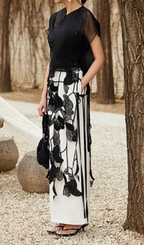 Hollow Out Embroidery Skirt Flowering Girl