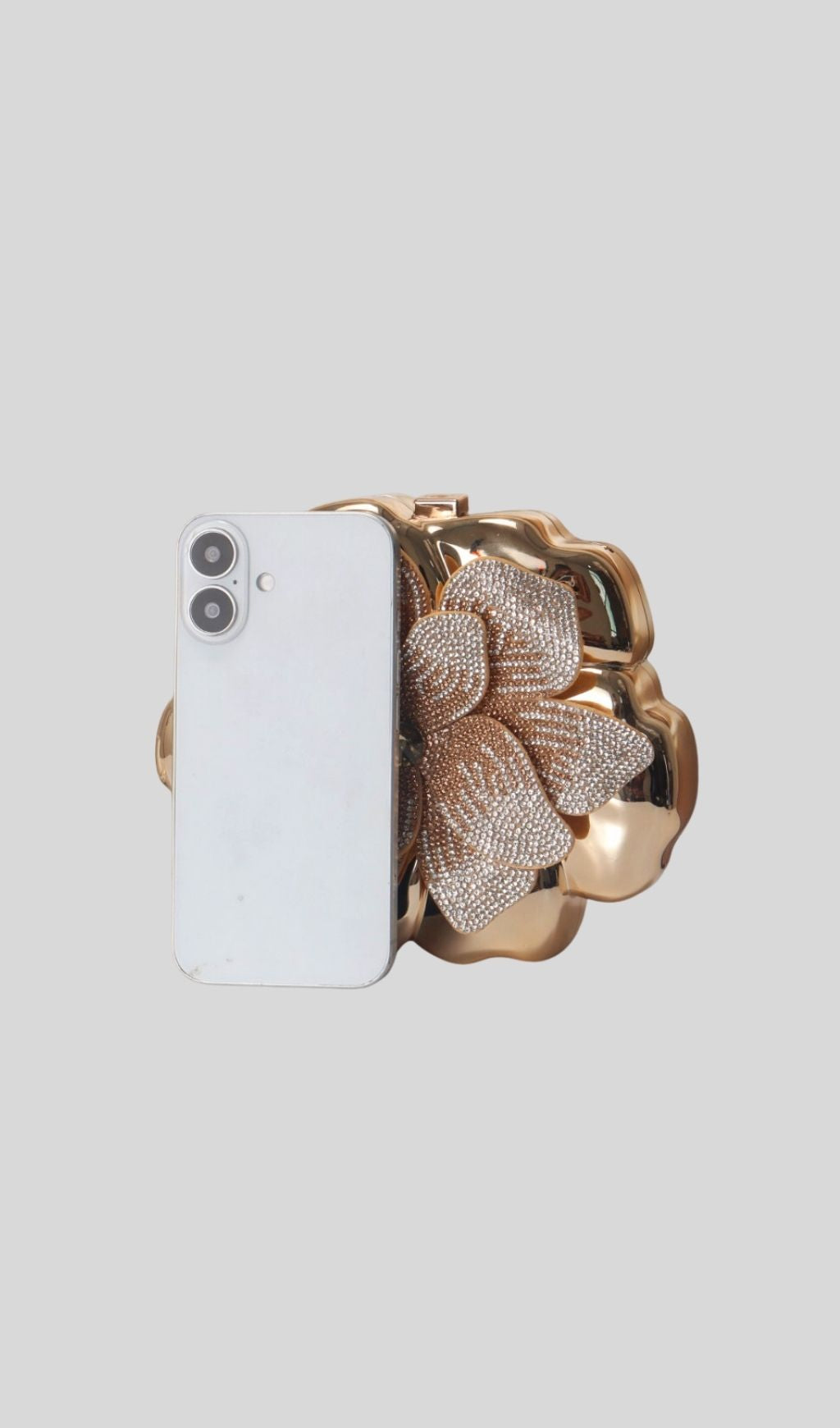 Khoi Gold Flower Diamante Bag Flowering Girl