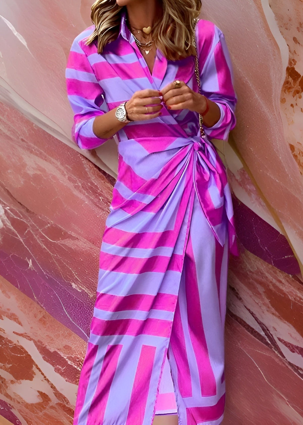 The Most Beautiful Wrap Dress Flowering Girl