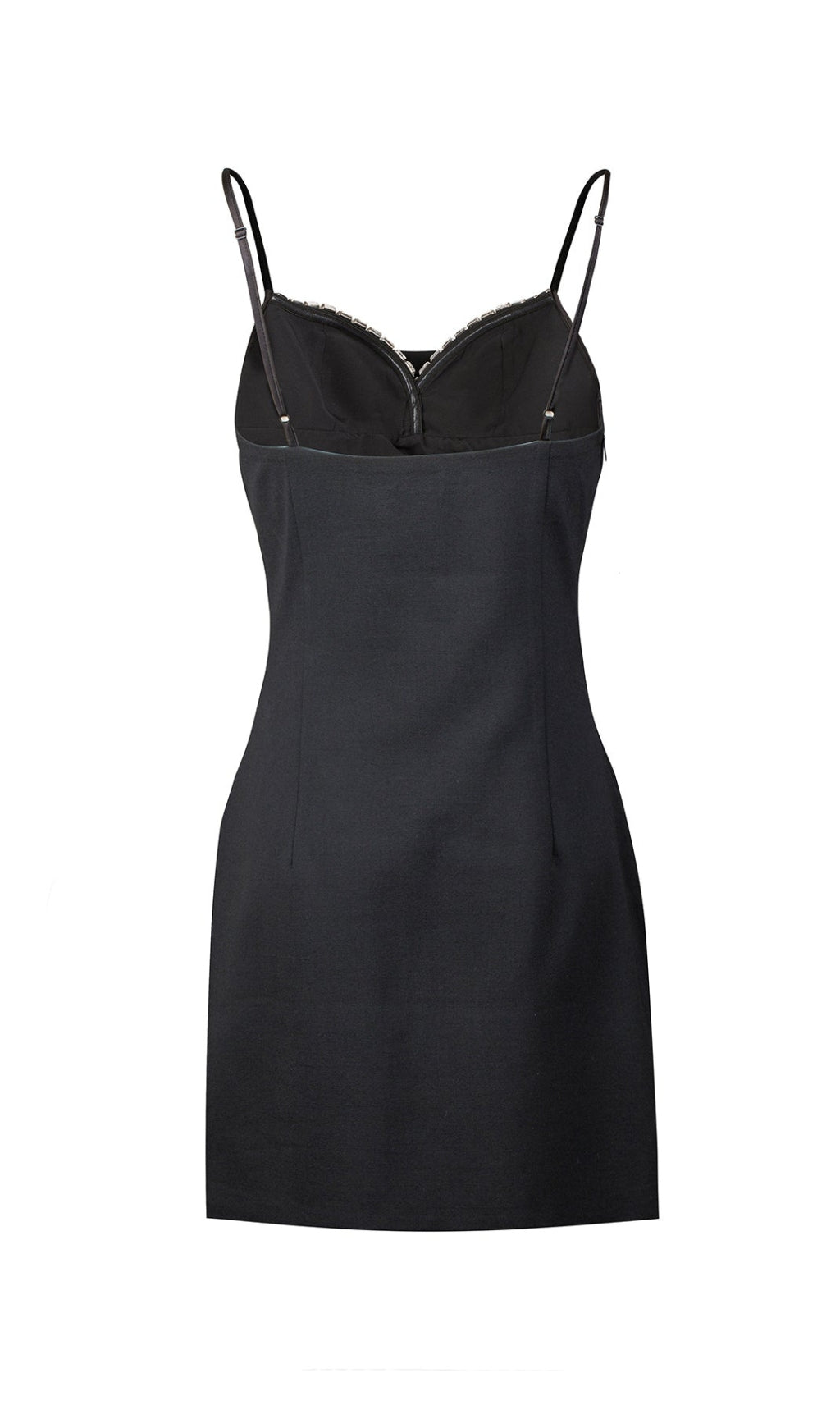 Satin Pearl Mini Dress In Black Flowering Girl