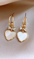 Darryl Heart Earrings Flowering Girl