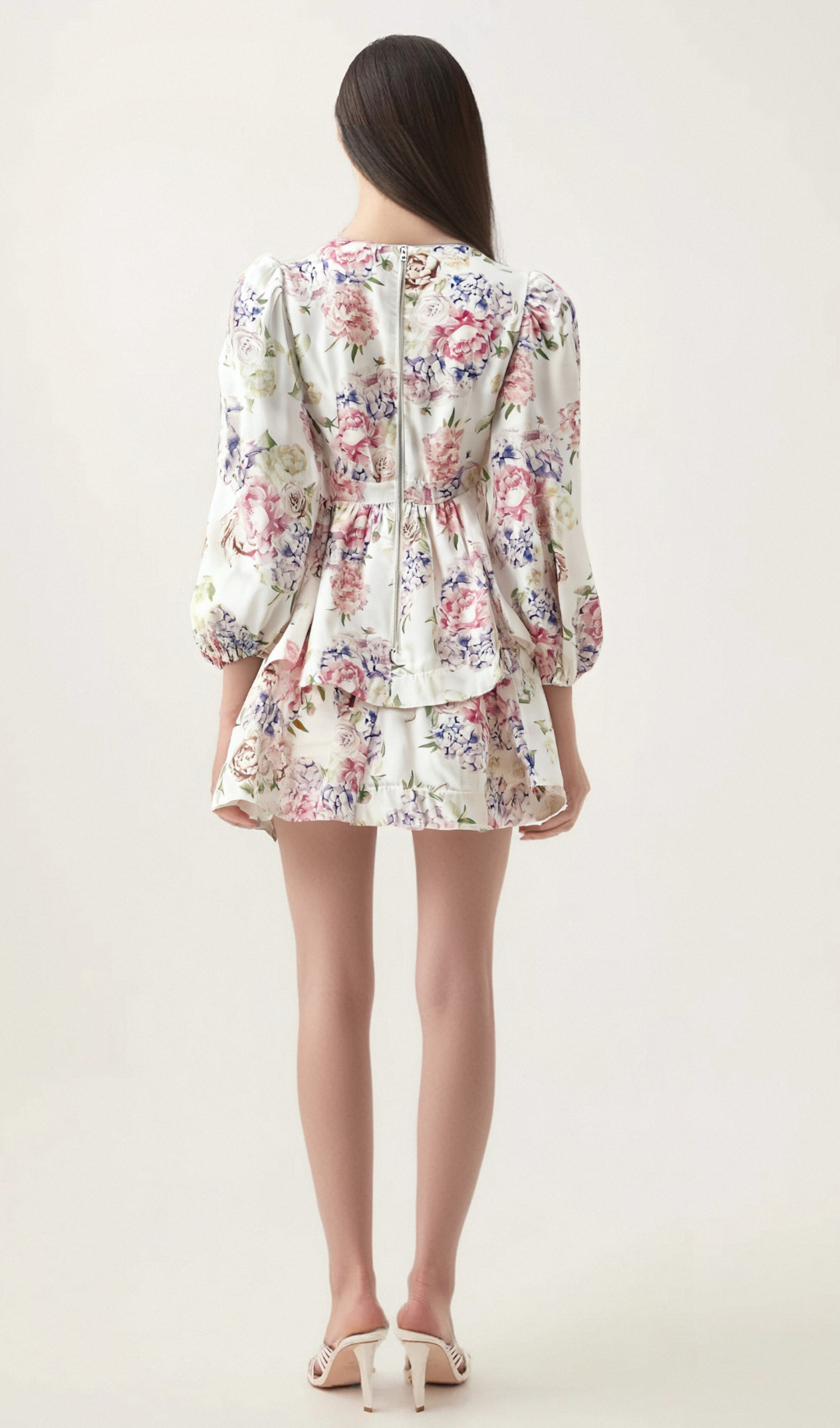 Enora floral-print tiered mini dress Flowering Girl