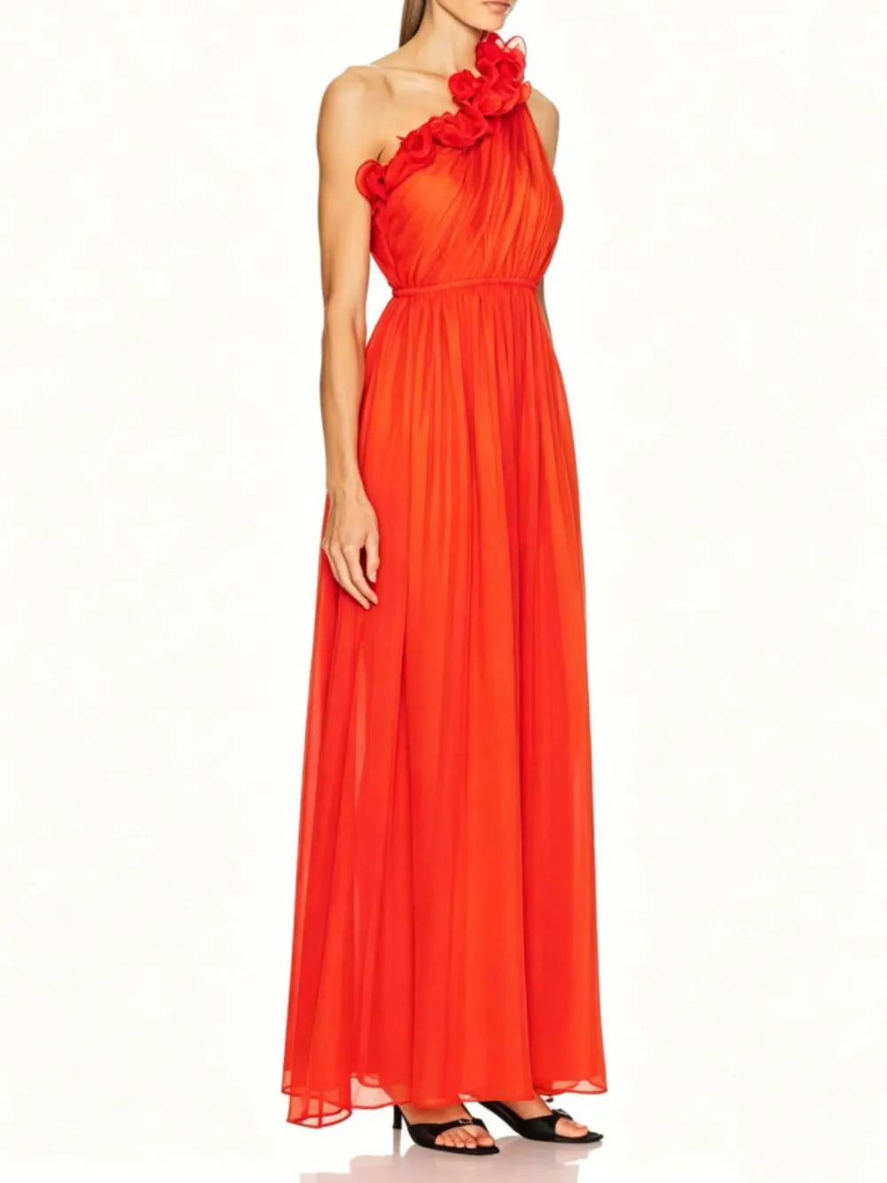 Meital One-Shoulder Maxi Dress Flowering Girl