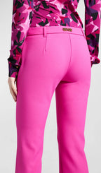 Hollow Collarless Blazer Slit Trouser Suit Flowering Girl