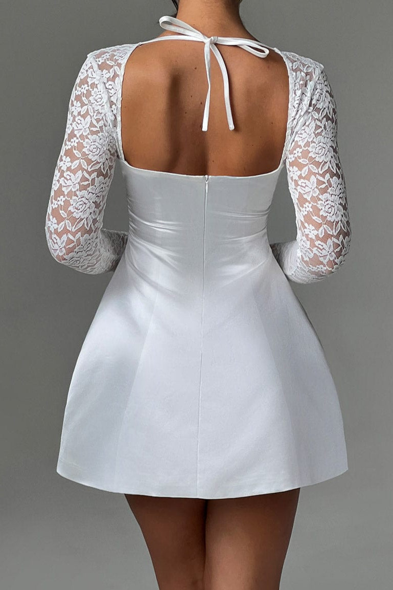Sadie Mini Dress - Ivory Flowering Girl