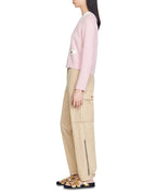FINE KNIT BACK BUTTON SWEATER Flowering Girl