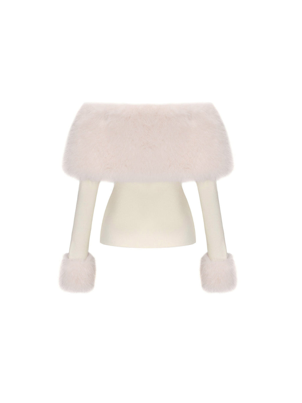 Sherry Off Shoulder Furry Skirt Set Flowering Girl