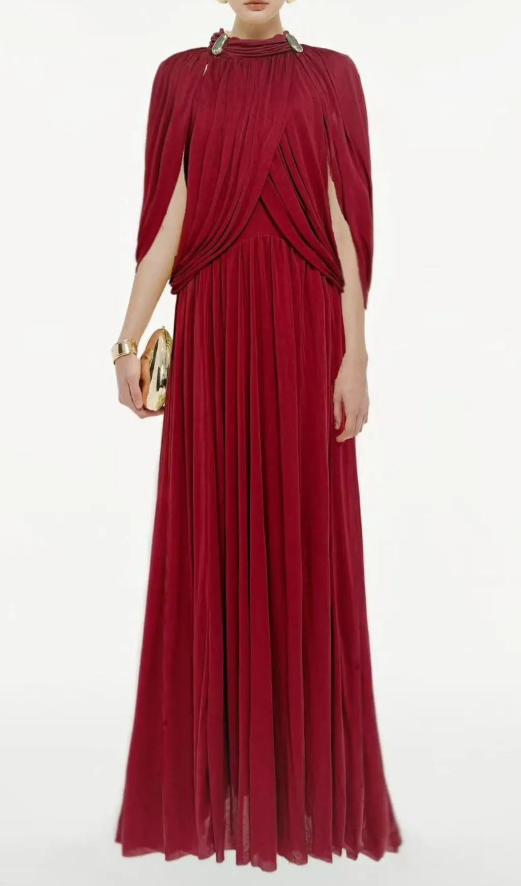 Jodell Pleated Maxi Dress Flowering Girl