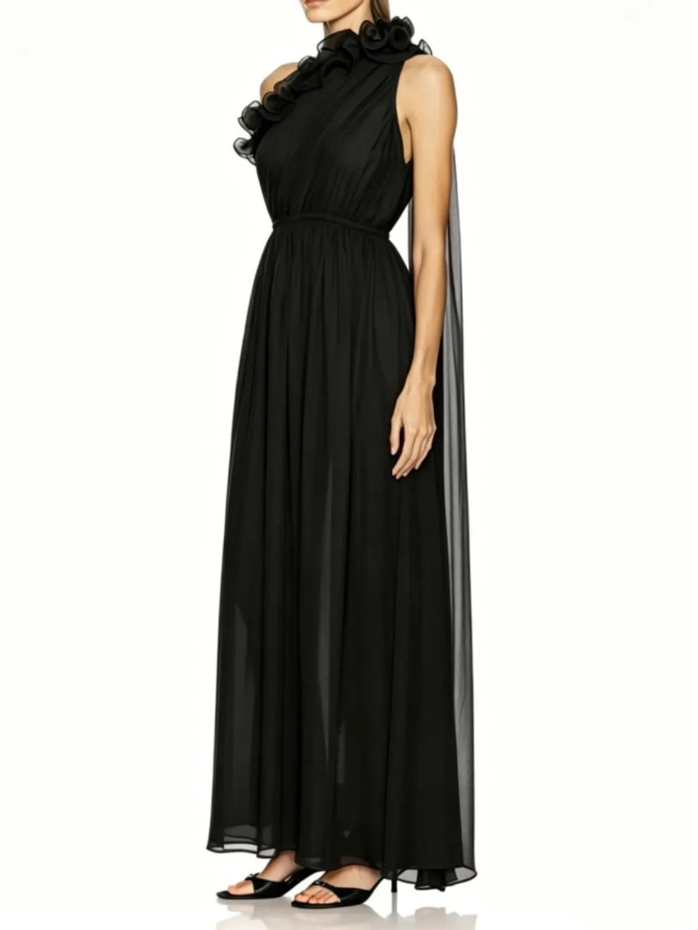 Meital One-Shoulder Maxi Dress Flowering Girl