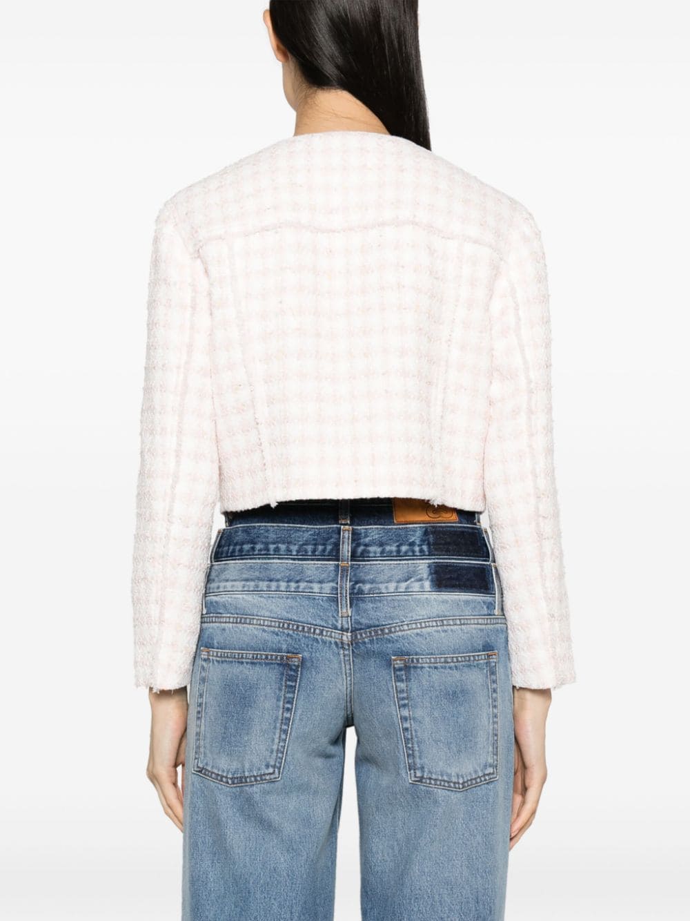 CROPPED TWEED BUTTON FRONT JACKET Flowering Girl