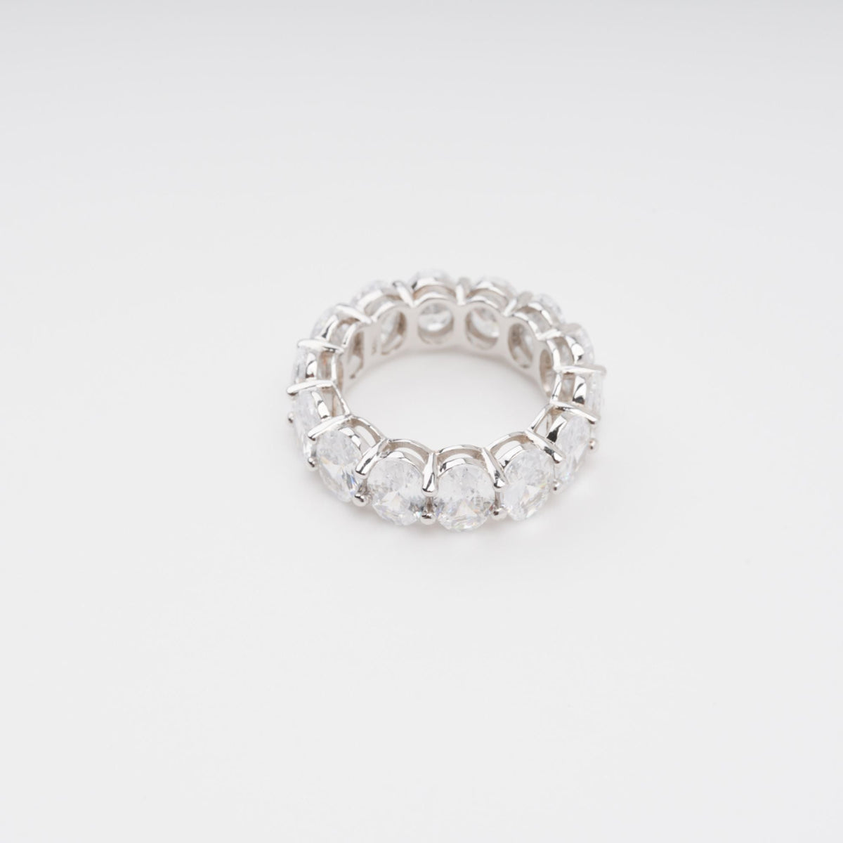 Drapé Oval Gemstone Sterling Silver Ring Flowering Girl