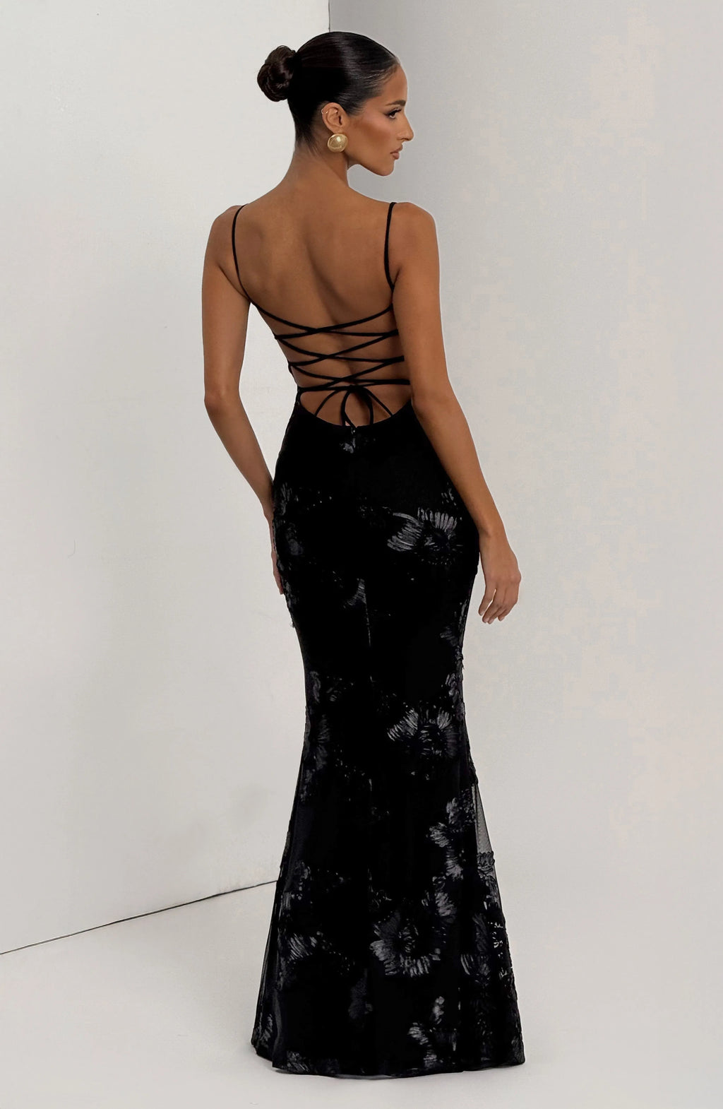 Nefertiti Maxi Dress - Black Flowering Girl