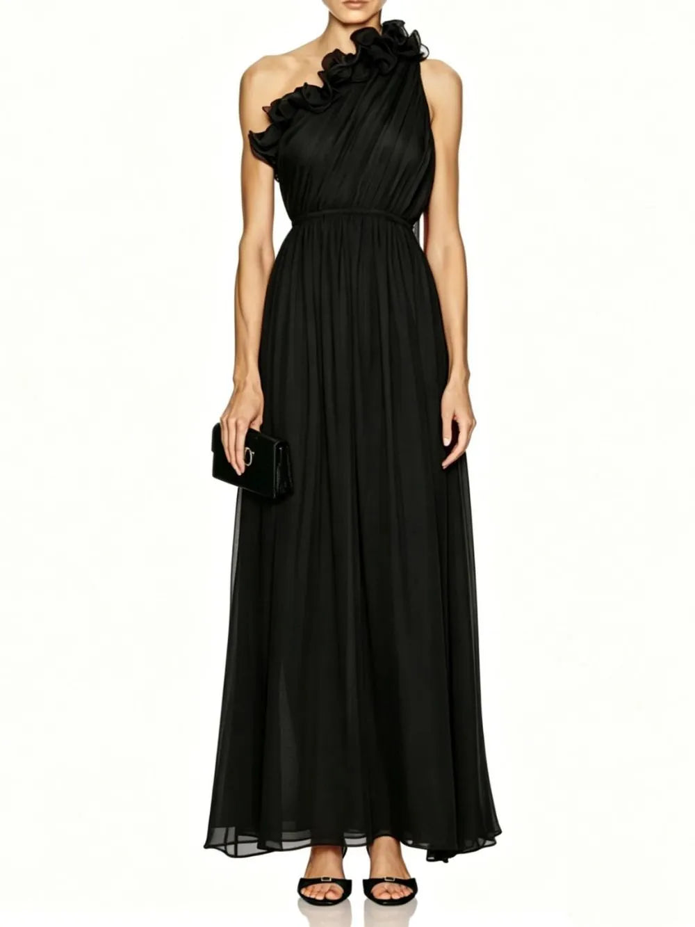 Meital One-Shoulder Maxi Dress Flowering Girl