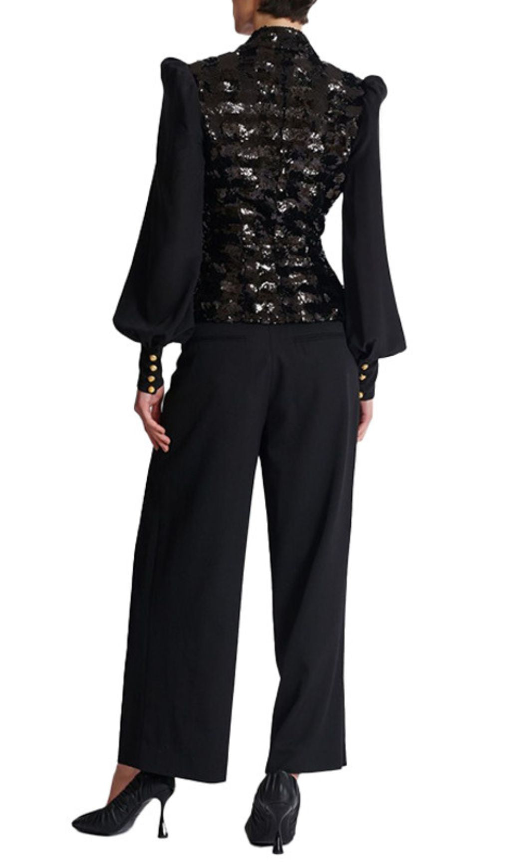 Heiress Black Sequin Jacket Flowering Girl