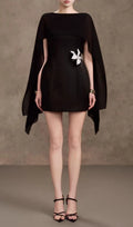 Kenya Flower Mini Dress With Shawl Flowering Girl