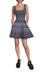 Russel Graphic Knit Skater Dress Flowering Girl