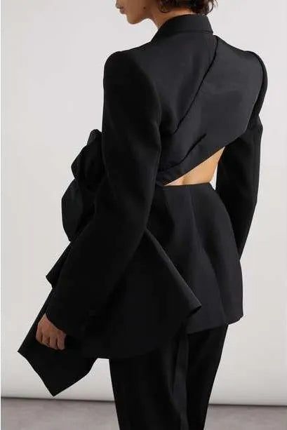 Layla Cut-Out Bow-Embellished Blazer Flowering Girl