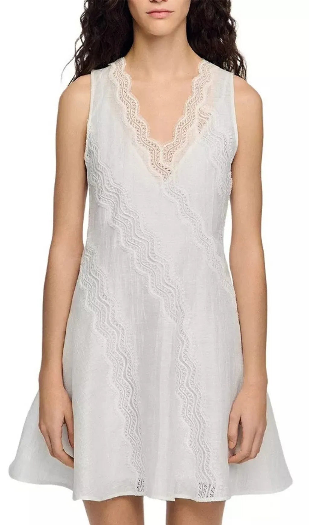 Short Trimmed Dress Flowering Girl