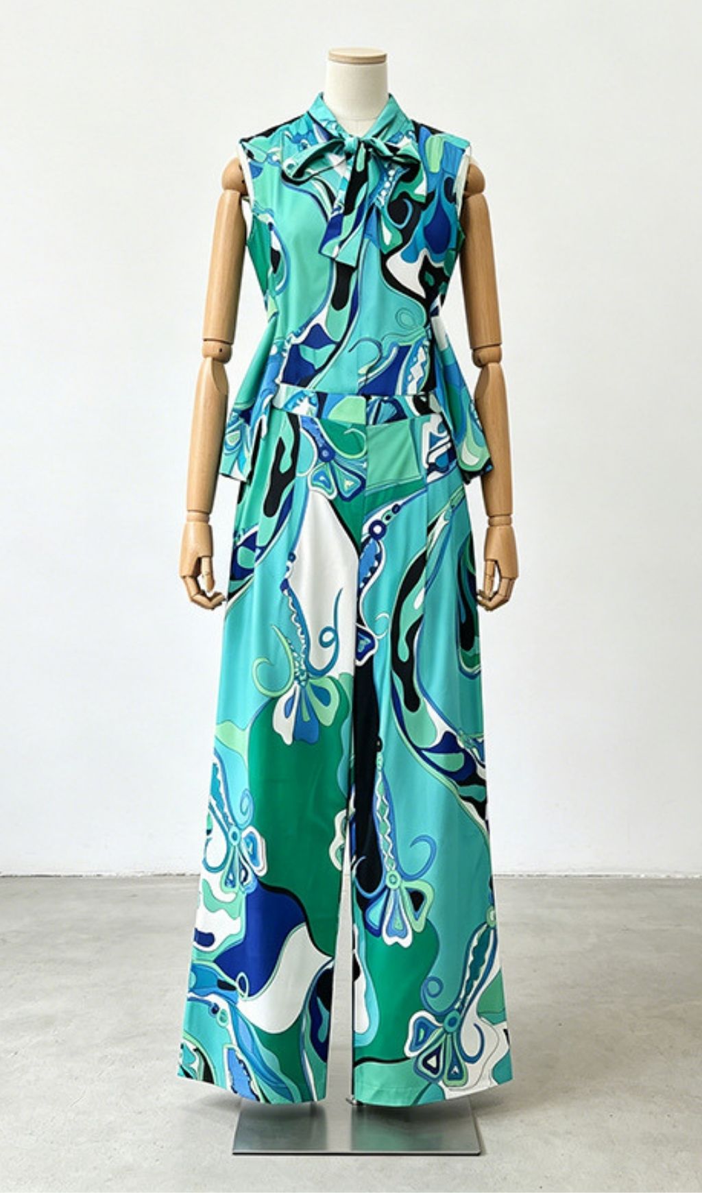 Kitt Sleeveless Printed Two-Piece Set Flowering Girl
