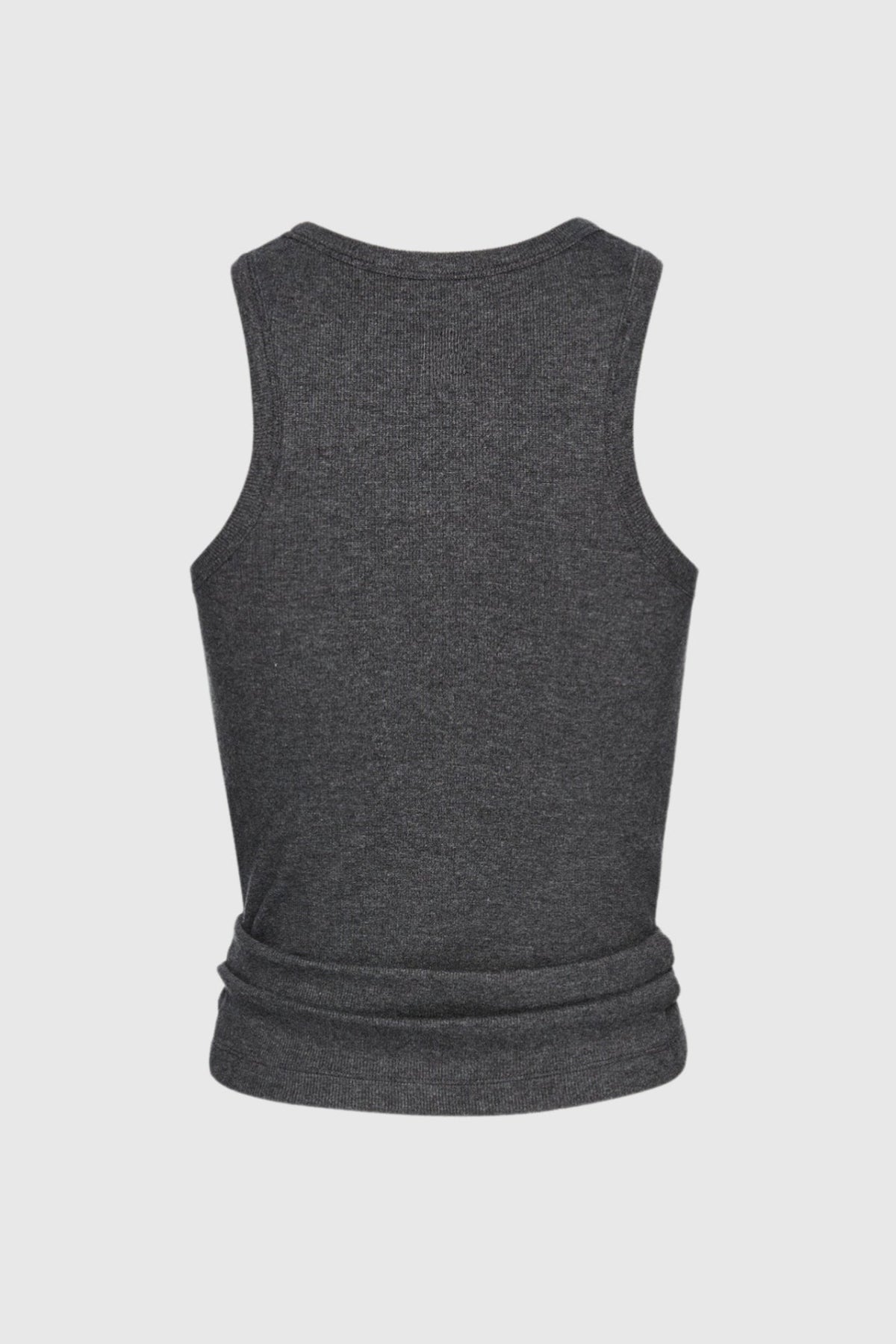 Claudas Knot Tank Top - Grey Flowering Girl