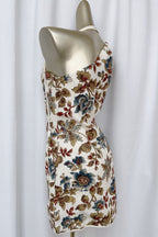 Floral print Asymmetric Mini Dress Flowering Girl