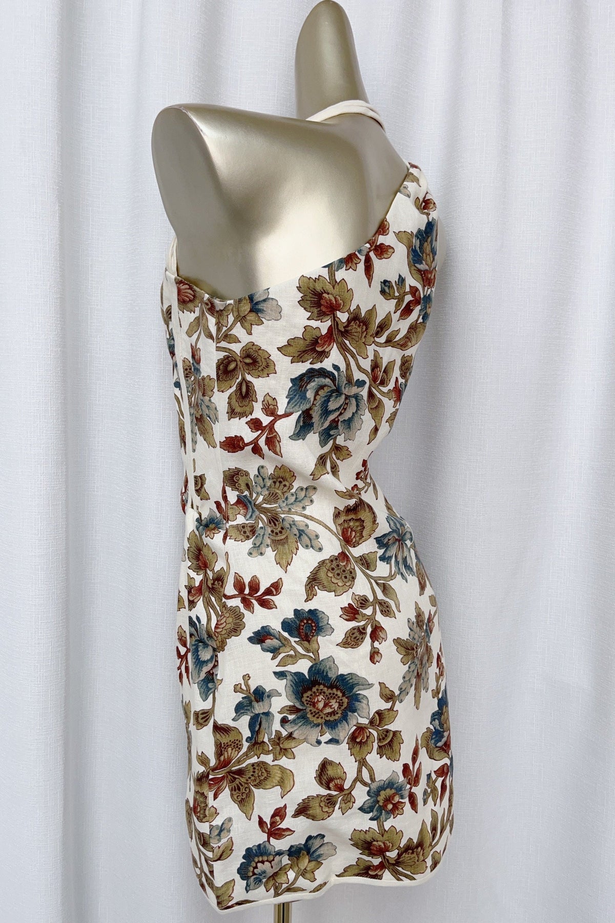 Floral print Asymmetric Mini Dress Flowering Girl