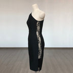 Lace Patchwork Bandage Dress Flowering Girl