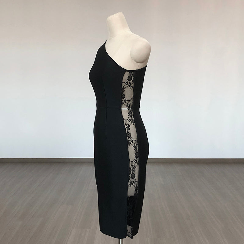 Lace Patchwork Bandage Dress Flowering Girl