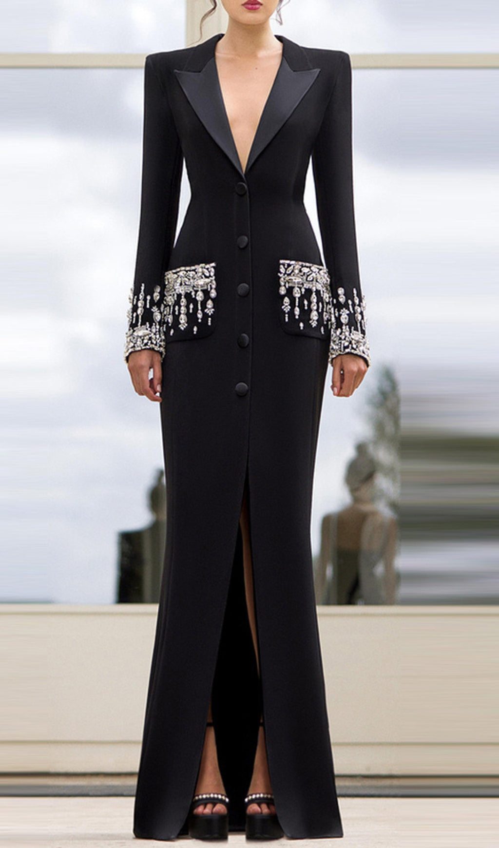 Alusia Rhinestone Blazer Dress Flowering Girl