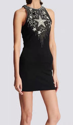 Abelia Stars Embroidered Mini Dress Flowering Girl