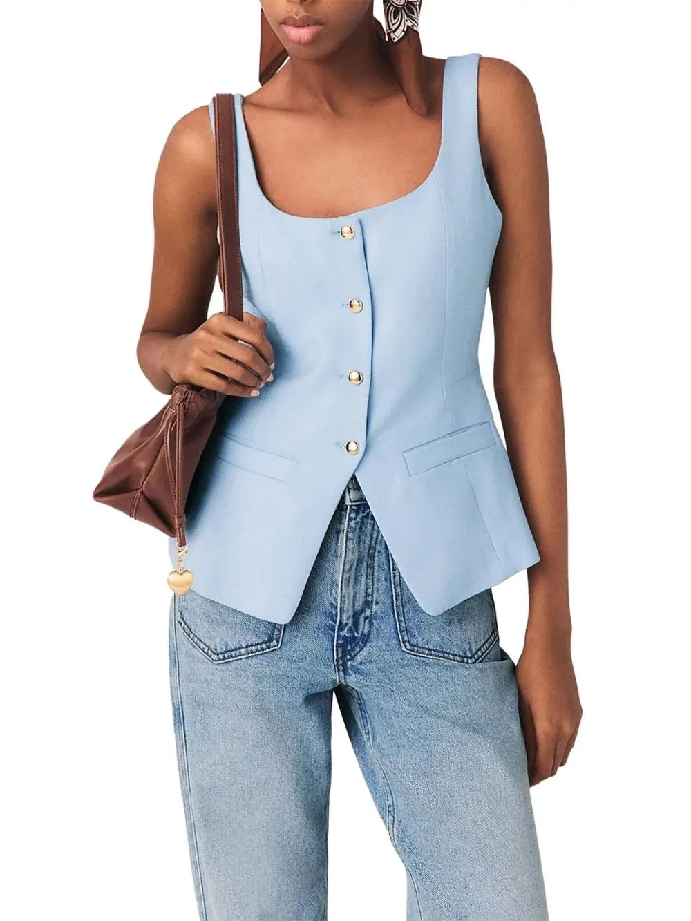 Londibly Sleeveless Tailored Jacket Flowering Girl