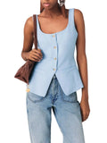 Londibly Sleeveless Tailored Jacket Flowering Girl