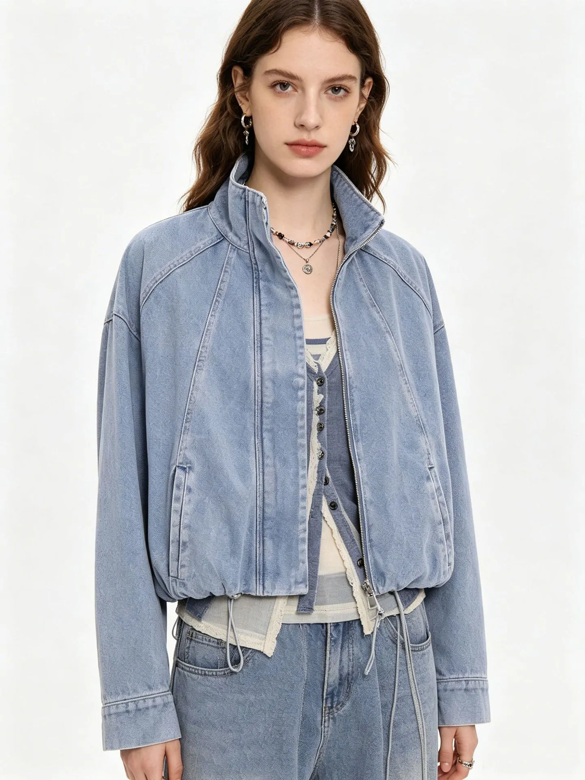 Matoaka Denim Jacket Flowering Girl