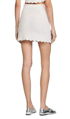 Pearl Bead Mini Skirt Flowering Girl