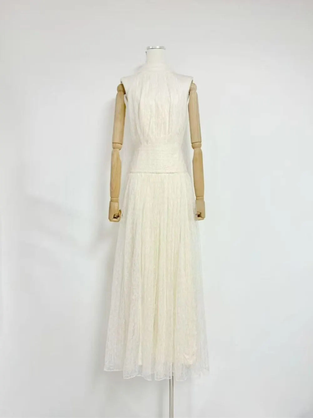 Mabli Halter Mesh Maxi Dress Flowering Girl