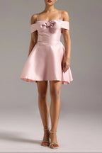 Marisol Bow Mini Dress Flowering Girl