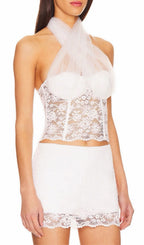 Katalin White Lace Two-Piece Set Flowering Girl