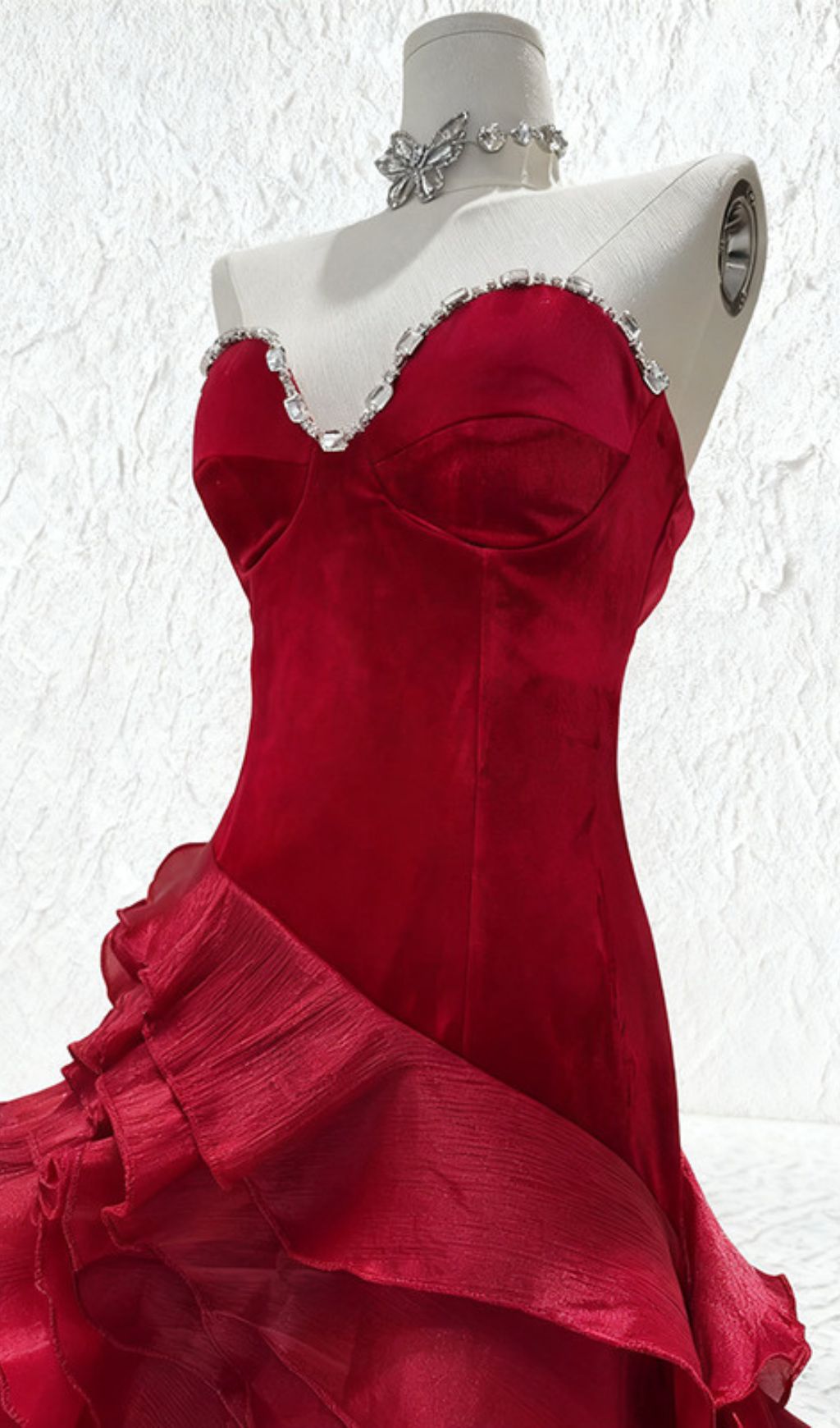 Hova Strapless Ruffle Maxi Dress Flowering Girl