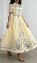 Kendyl Flower Printed Maxi Dress Flowering Girl