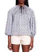 LOOSE-FITTING SATIN BLOUSE Flowering Girl