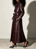 Melika Leather Coat Flowering Girl