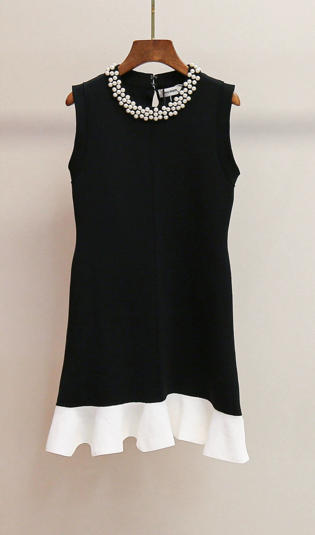 Ernie Black Bead Mini Dress Flowering Girl