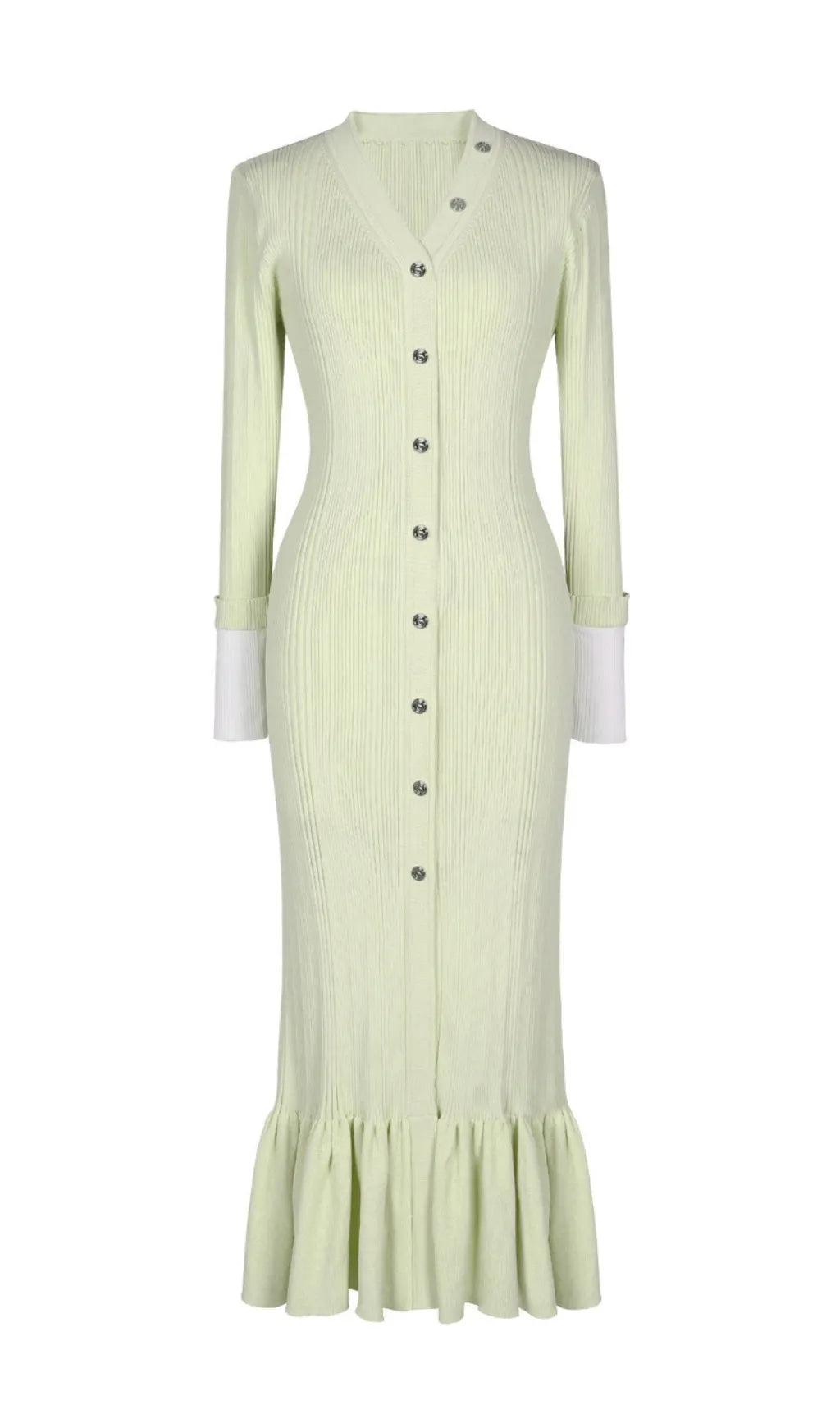 Elin Long Sleeve Knit Maxi Dress Flowering Girl