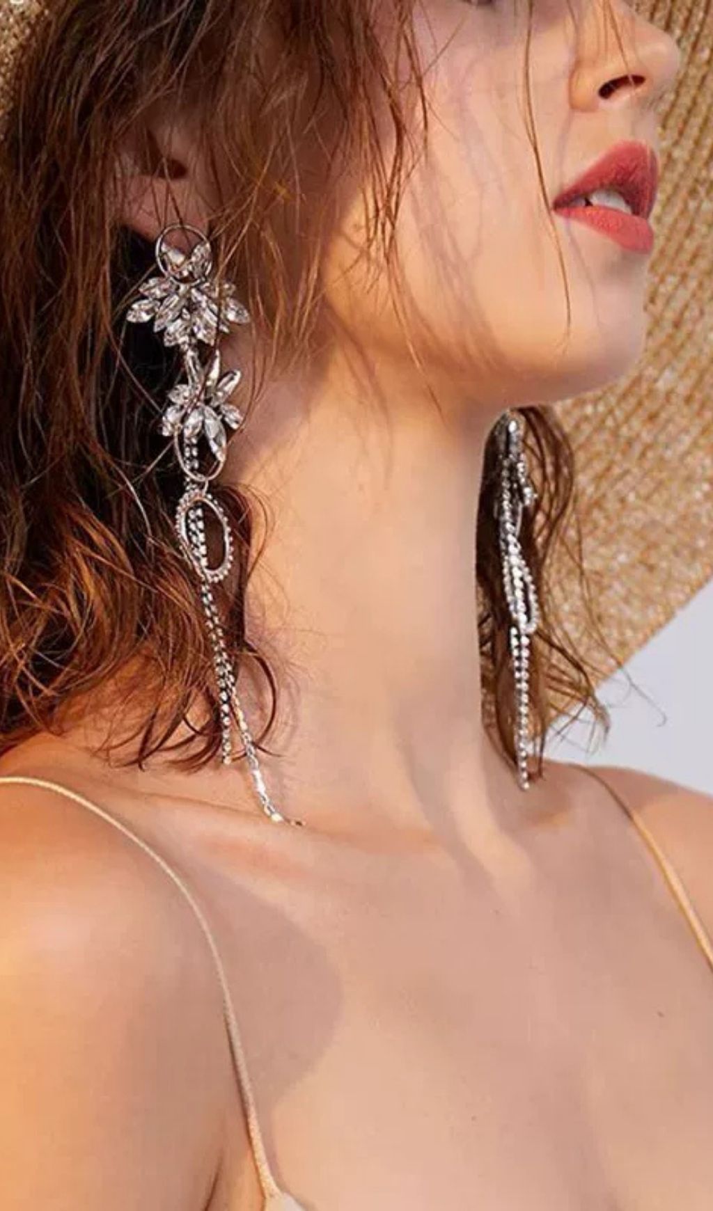 Journi Diamante Earrings Flowering Girl