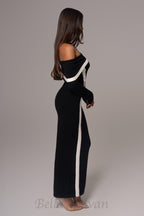 Black Janet Off Shoulder Maxi Dress Flowering Girl