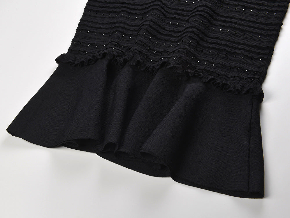 Studded Knit Midi Dress Flowering Girl