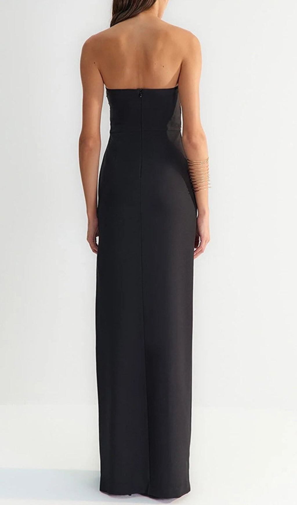 Annmarie Black Polka Column Maxi Dress Flowering Girl