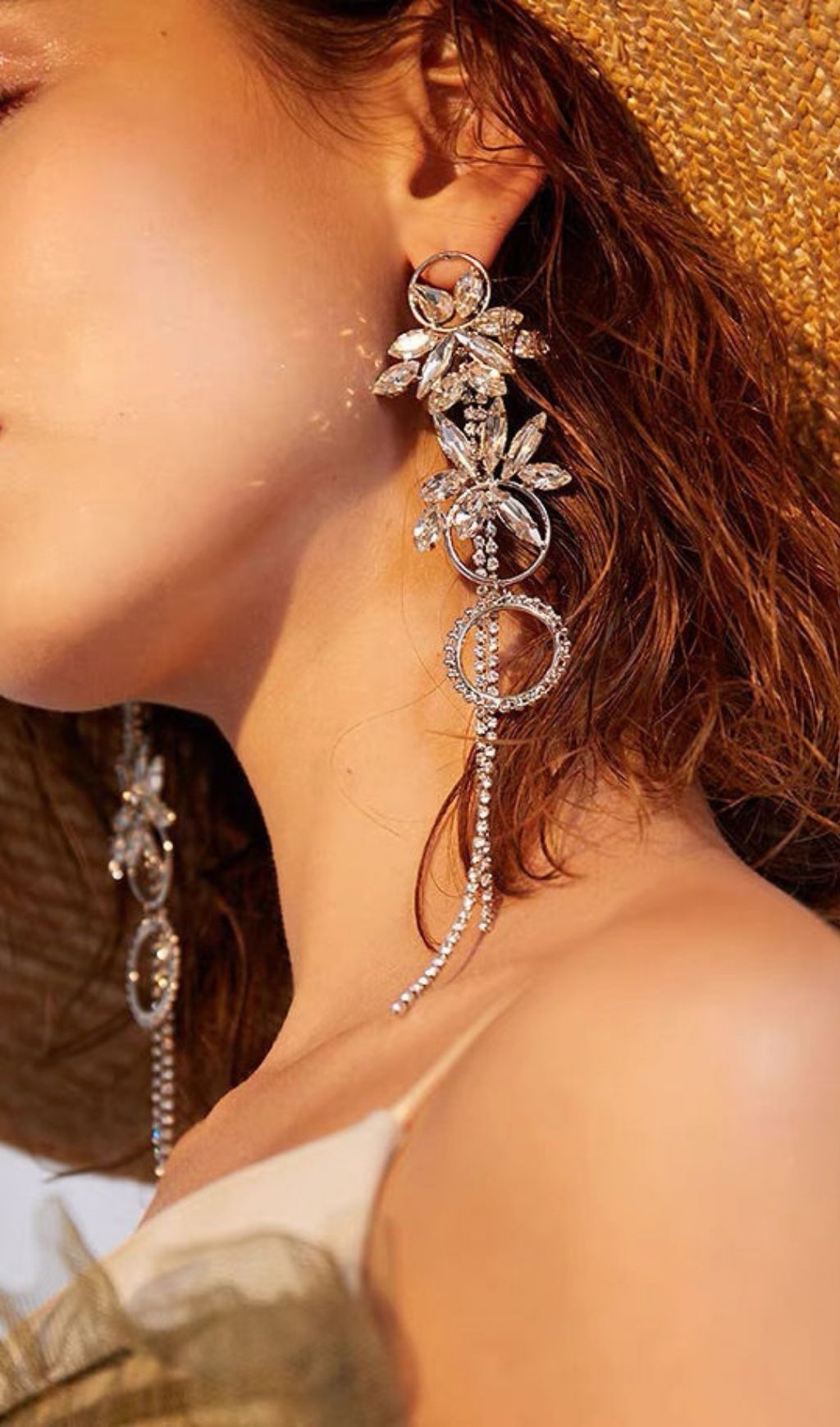 Journi Diamante Earrings Flowering Girl