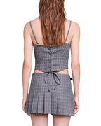 CHECK CORSET STYLE TOP Flowering Girl