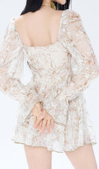 Fini Printed Long Sleeve Swimsuit Flowering Girl